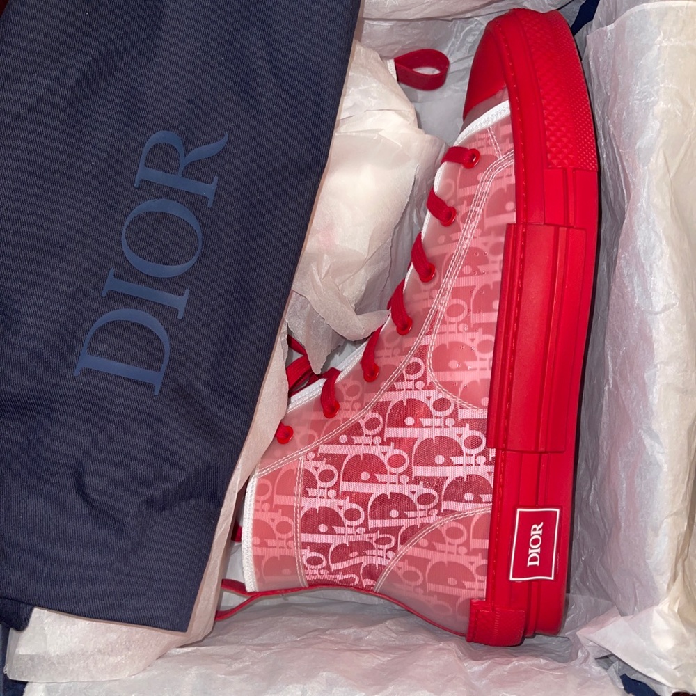 Dior B23 HIGH-TOP SNEAKER Red